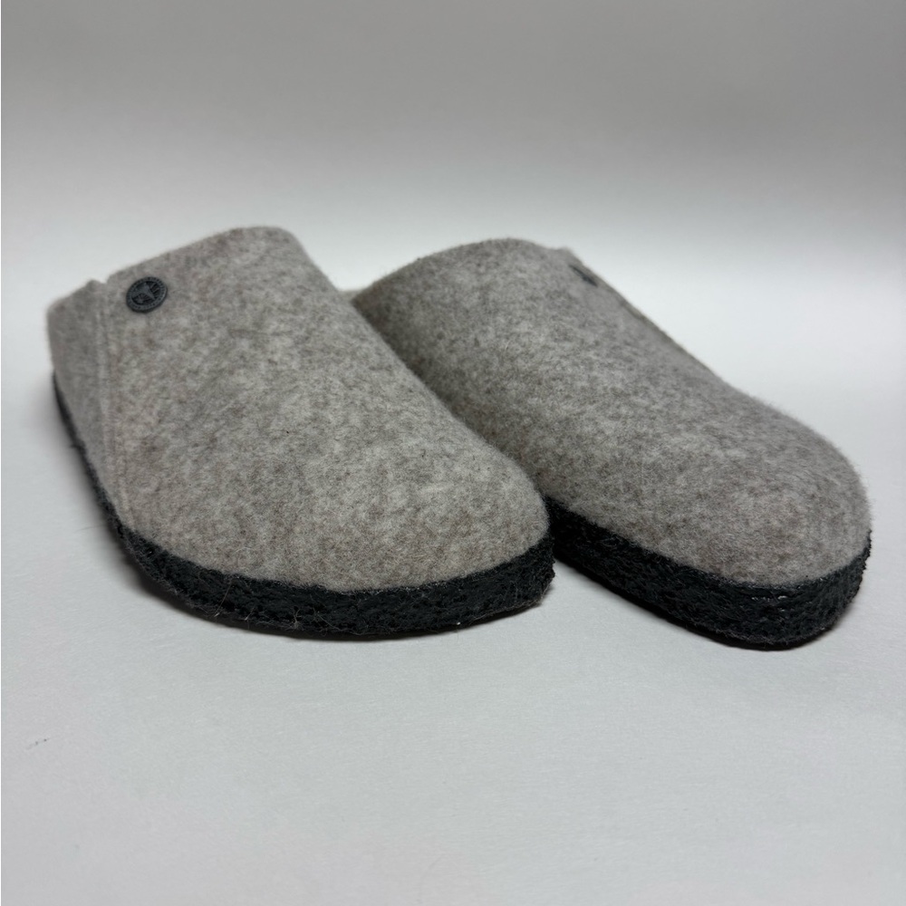 Birkenstock Cozy Gray Wool Slippers